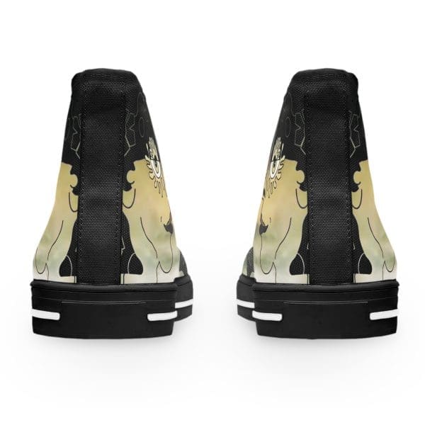 Women's High Top Sneakers green black Graffiti sexy 70s. - Image 4