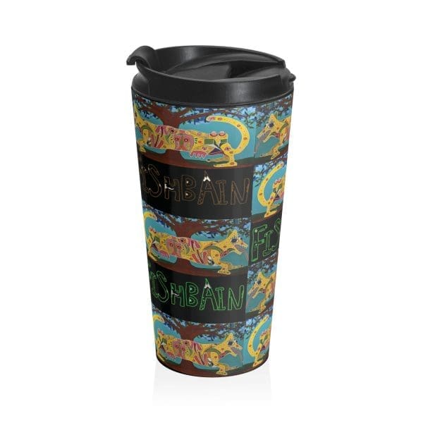Stainless Steel Travel Mug, funky doggy. - Image 3