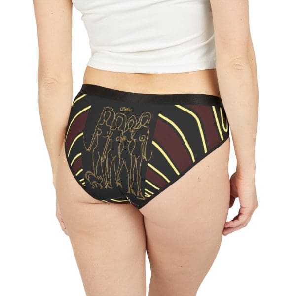 Women's Underwear , black brown yellow,sexy chick walk.