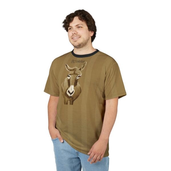 Unisex Cut & Sew Tee , brown donkey clothing. - Image 4