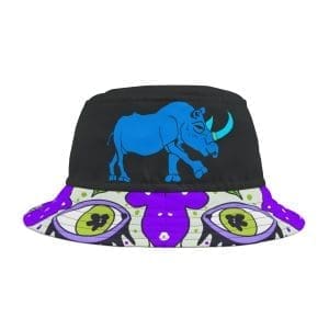 Party Bucket Hat , urban colorful animal , holiday fun.
