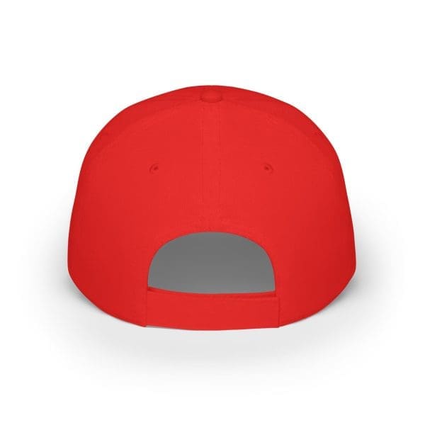 Low Profile Baseball Cap, Grey cat's design. - Image 2