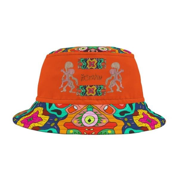 Party  Bucket Hat , urban psychedelic colorful,, holiday fun.