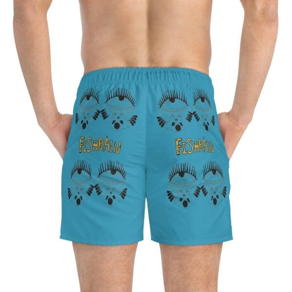 Swim Trunks blue turquoise, black eyes. - Image 5