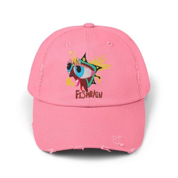 Unisex Distressed Cap black psychedelic clothing. - Image 11