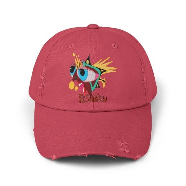 Unisex Distressed Cap black psychedelic clothing. - Image 12