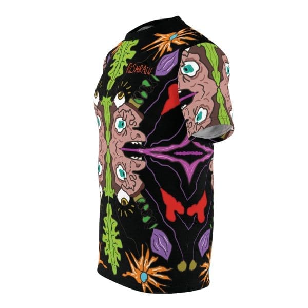 Unisex Cut & Sew Tee, psychedelic perple, 60s style T-shirt. - Image 5