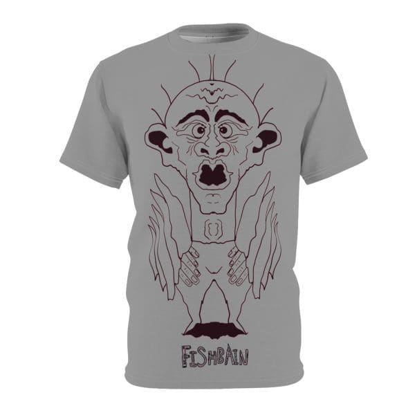 Unisex Cut & Sew Tee, pop art, Minimalist Anarchy, Psychedelic Freedom ,grey T-shirt. - Image 2