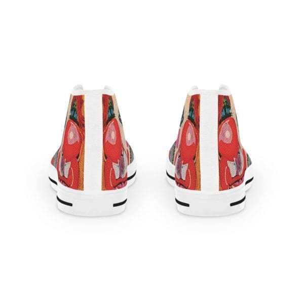 Men's High Top Sneakers, funky clown artsy walk. - Image 3
