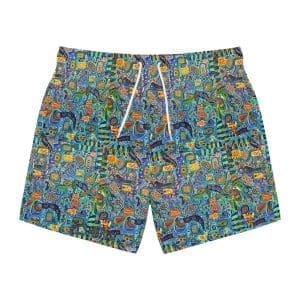 Swim Trunks blue stylish swim.