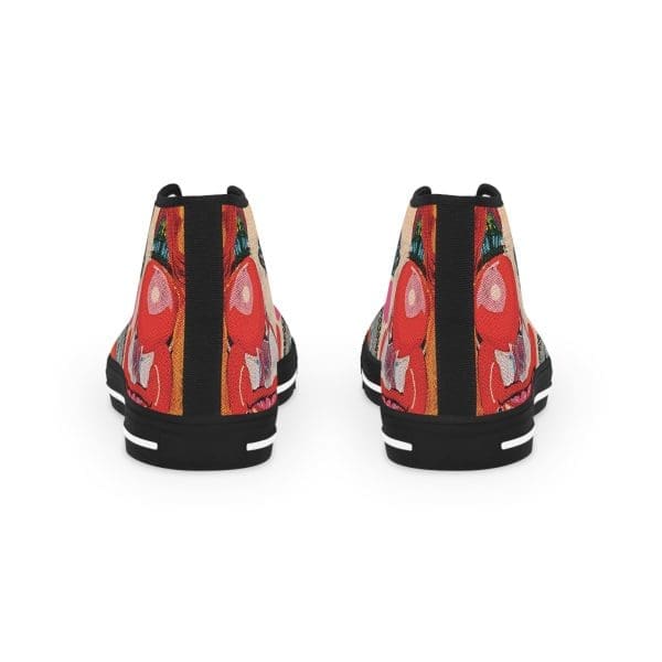 Men's High Top Sneakers, funky clown artsy walk. - Image 3