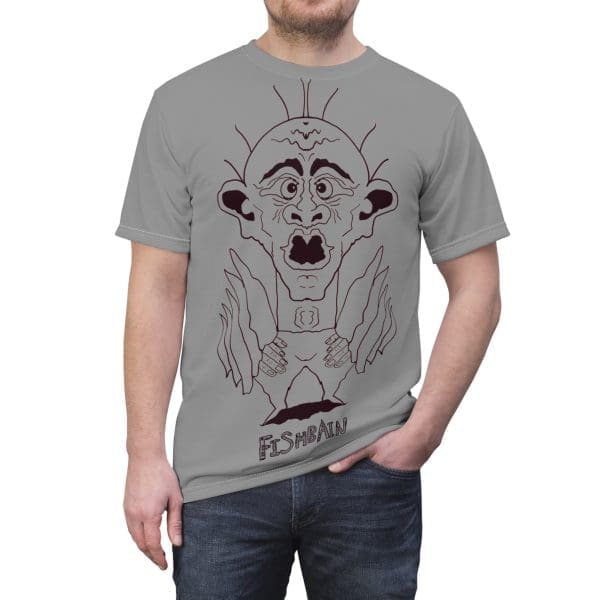 Unisex Cut & Sew Tee, pop art, Minimalist Anarchy, Psychedelic Freedom ,grey T-shirt.