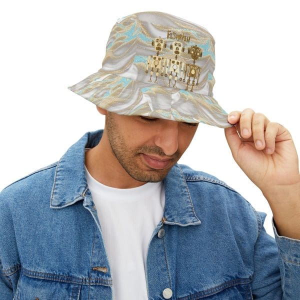Bucket Hat , golden robots invaders,