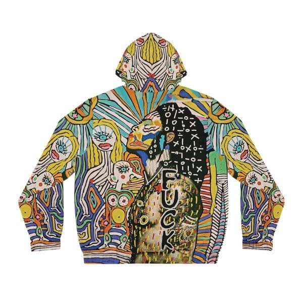 Men's Full-Zip Hoodie trippy street wear. - Image 2