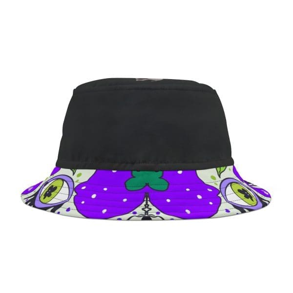 Bucket Hat, animal, trippy, black perple funky clothing. - Image 4