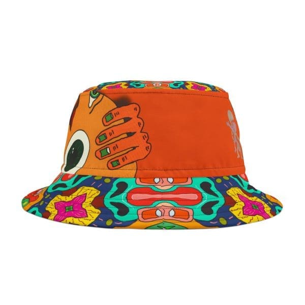 Party  Bucket Hat , urban psychedelic colorful,, holiday fun. - Image 2