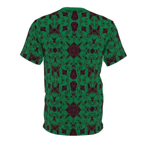 Unisex Cut & Sew Tee green black pattern stylish clothing T-shirt. - Image 3