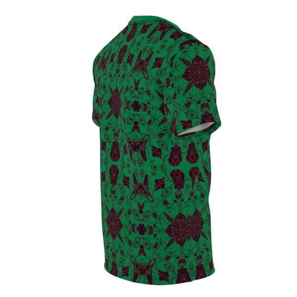 Unisex Cut & Sew Tee green black pattern stylish clothing T-shirt. - Image 4