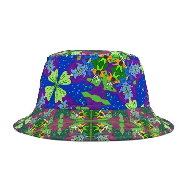 Bucket Hat Mexican fun blue green, rave wear. - Image 4