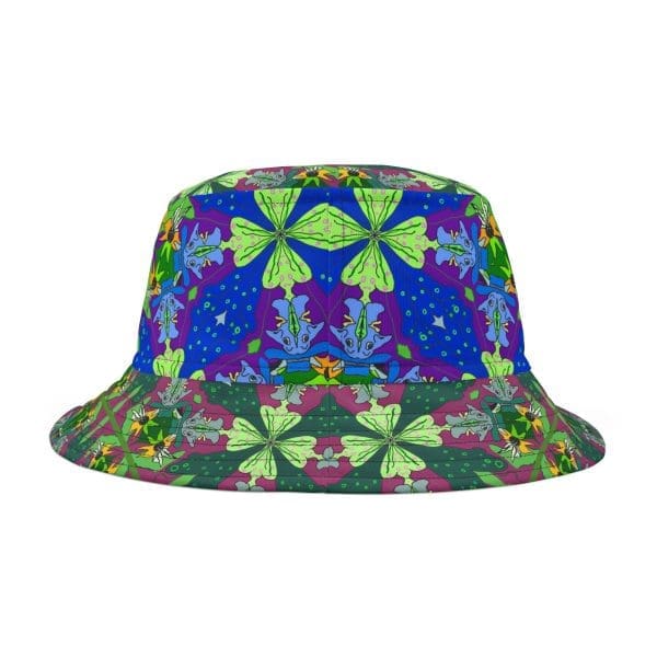 Bucket Hat Mexican fun blue green, rave wear. - Image 3