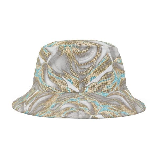 Bucket Hat , golden robots invaders, - Image 3