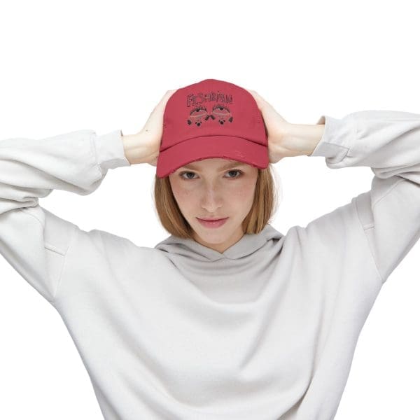 Unisex Distressed Cap, eyes design. - Image 9