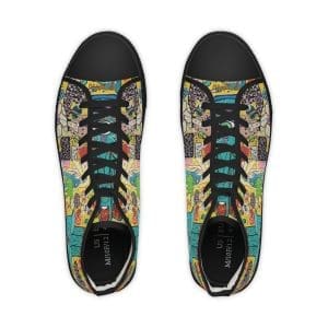 Men's High Top Sneakers bold,edgy, artsy stylish cool groovy funky black city walk