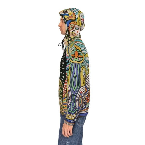 Men's Full-Zip Hoodie trippy street wear. - Image 6