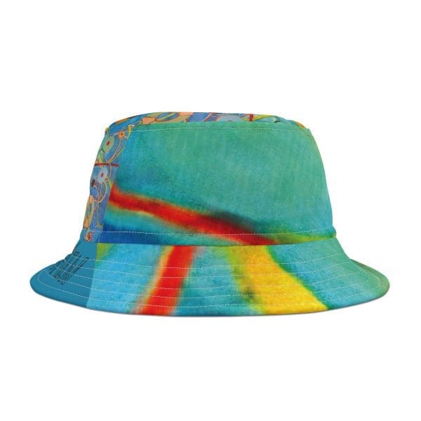 Bucket Hat blue beach wear, - Image 3