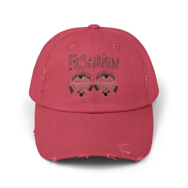 Unisex Distressed Cap, eyes design. - Image 7