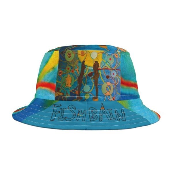 Bucket Hat blue beach wear,
