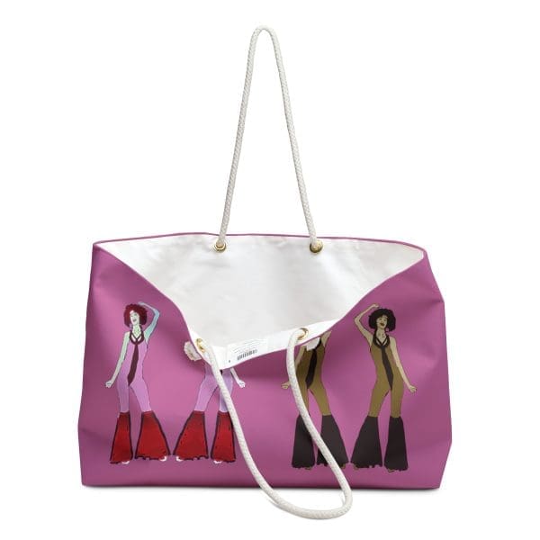 Weekender Bag, pink funky lady's dance. - Image 3
