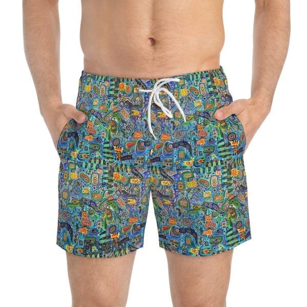 Swim Trunks blue stylish swim. - Image 3