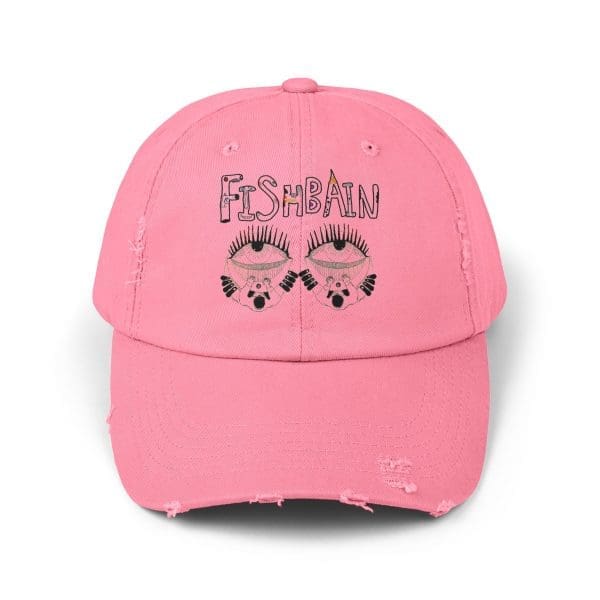 Unisex Distressed Cap, eyes design. - Image 5