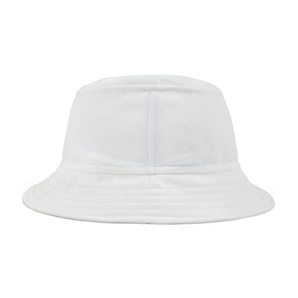 Bucket Hat , white cat's black design. - Image 3