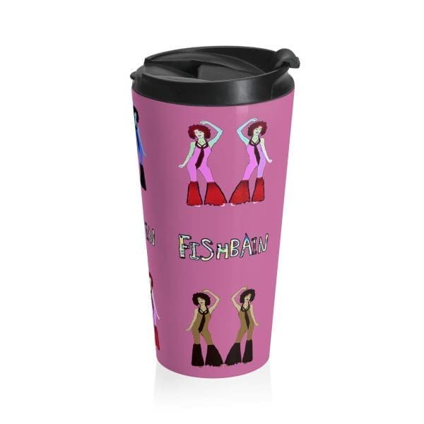 Stainless Steel Travel Mug "70s Disco Vibe - Image 4